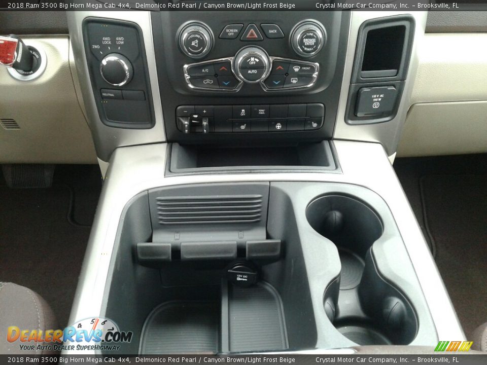 2018 Ram 3500 Big Horn Mega Cab 4x4 Delmonico Red Pearl / Canyon Brown/Light Frost Beige Photo #17