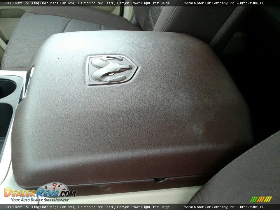 2018 Ram 3500 Big Horn Mega Cab 4x4 Delmonico Red Pearl / Canyon Brown/Light Frost Beige Photo #19