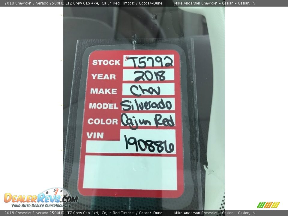 2018 Chevrolet Silverado 2500HD LTZ Crew Cab 4x4 Cajun Red Tintcoat / Cocoa/­Dune Photo #34