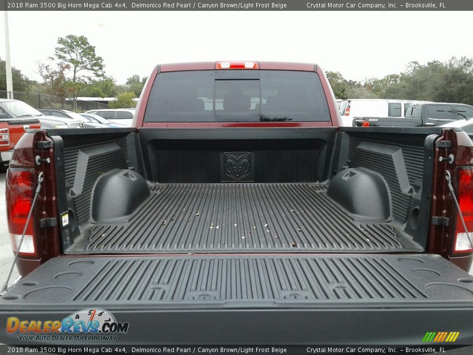 2018 Ram 3500 Big Horn Mega Cab 4x4 Delmonico Red Pearl / Canyon Brown/Light Frost Beige Photo #20