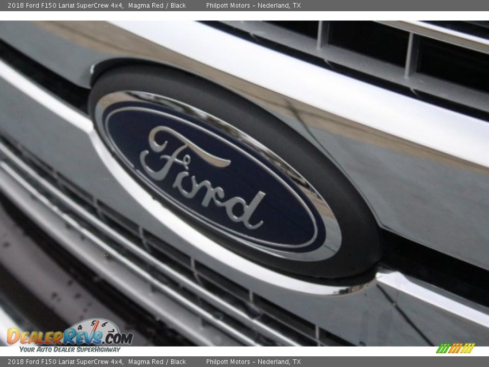 2018 Ford F150 Lariat SuperCrew 4x4 Magma Red / Black Photo #4