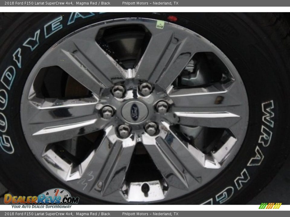 2018 Ford F150 Lariat SuperCrew 4x4 Magma Red / Black Photo #5