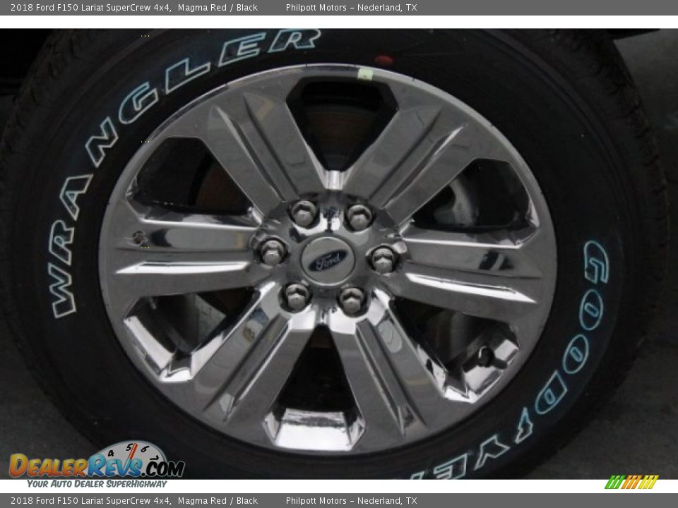 2018 Ford F150 Lariat SuperCrew 4x4 Magma Red / Black Photo #6
