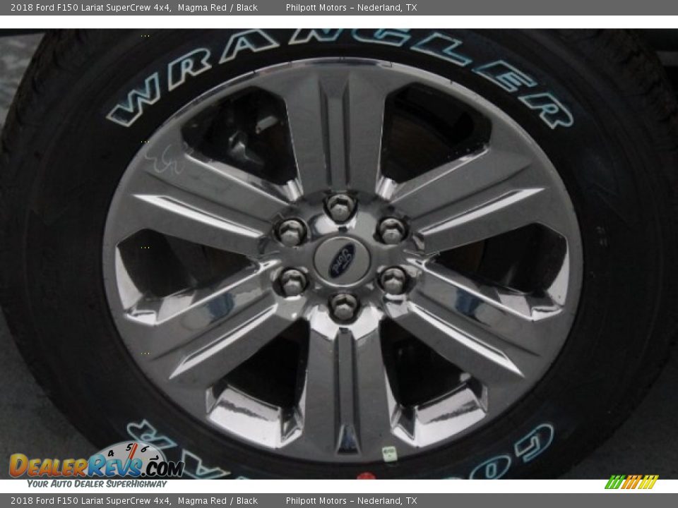 2018 Ford F150 Lariat SuperCrew 4x4 Magma Red / Black Photo #11