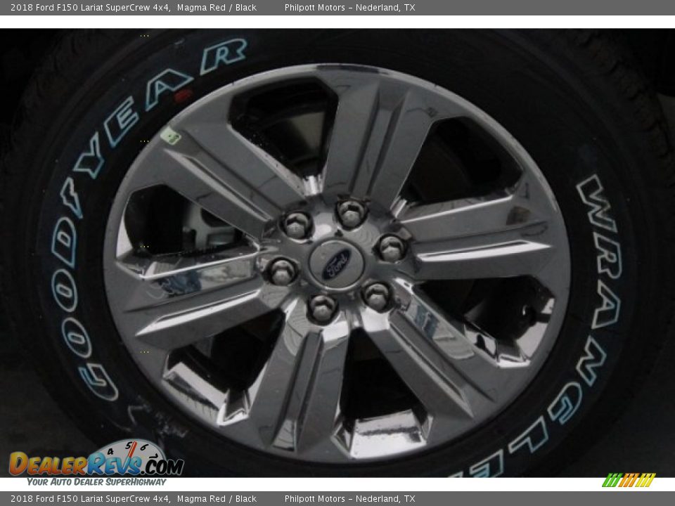 2018 Ford F150 Lariat SuperCrew 4x4 Magma Red / Black Photo #12