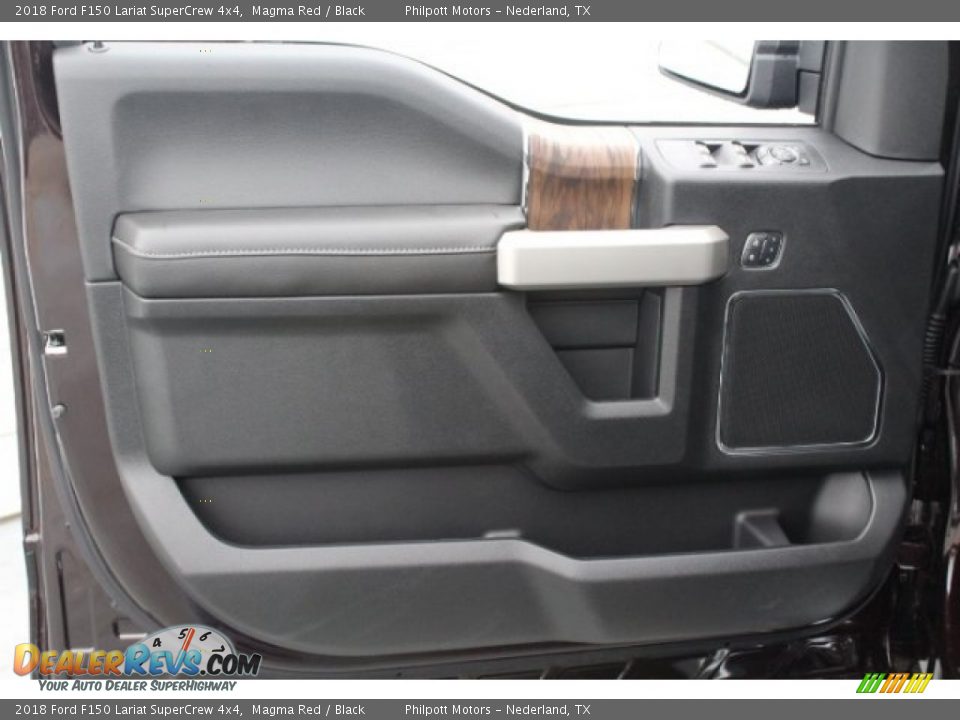 2018 Ford F150 Lariat SuperCrew 4x4 Magma Red / Black Photo #13