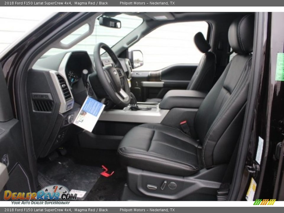 2018 Ford F150 Lariat SuperCrew 4x4 Magma Red / Black Photo #15