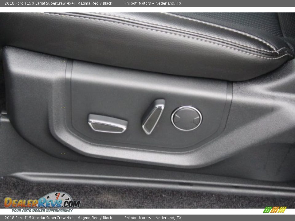 2018 Ford F150 Lariat SuperCrew 4x4 Magma Red / Black Photo #16