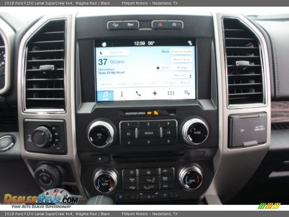 2018 Ford F150 Lariat SuperCrew 4x4 Magma Red / Black Photo #19
