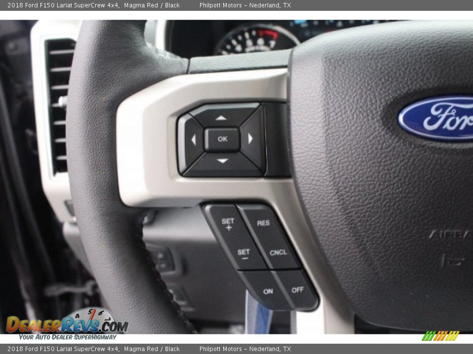2018 Ford F150 Lariat SuperCrew 4x4 Magma Red / Black Photo #21