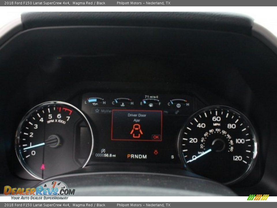 2018 Ford F150 Lariat SuperCrew 4x4 Magma Red / Black Photo #23