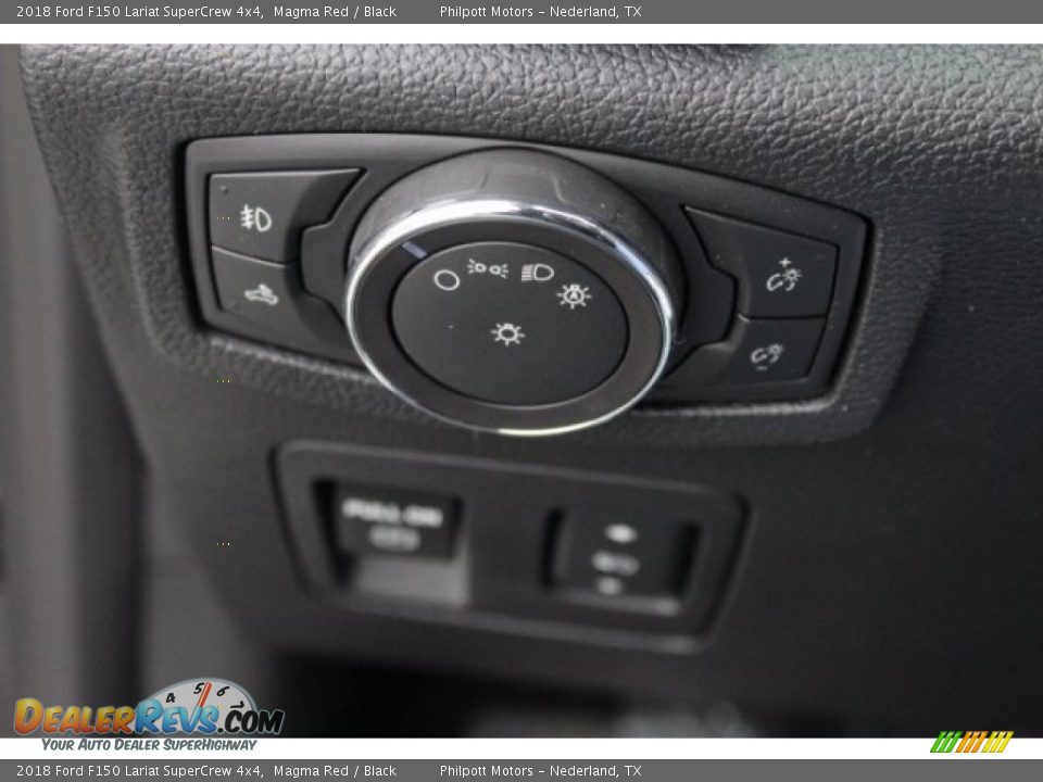 2018 Ford F150 Lariat SuperCrew 4x4 Magma Red / Black Photo #25