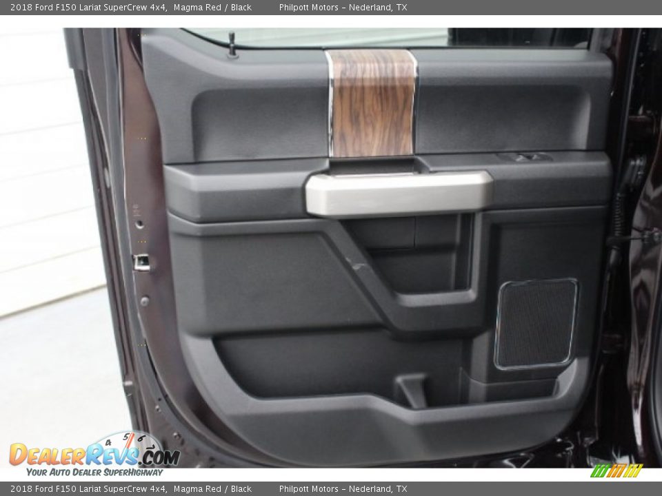 2018 Ford F150 Lariat SuperCrew 4x4 Magma Red / Black Photo #26