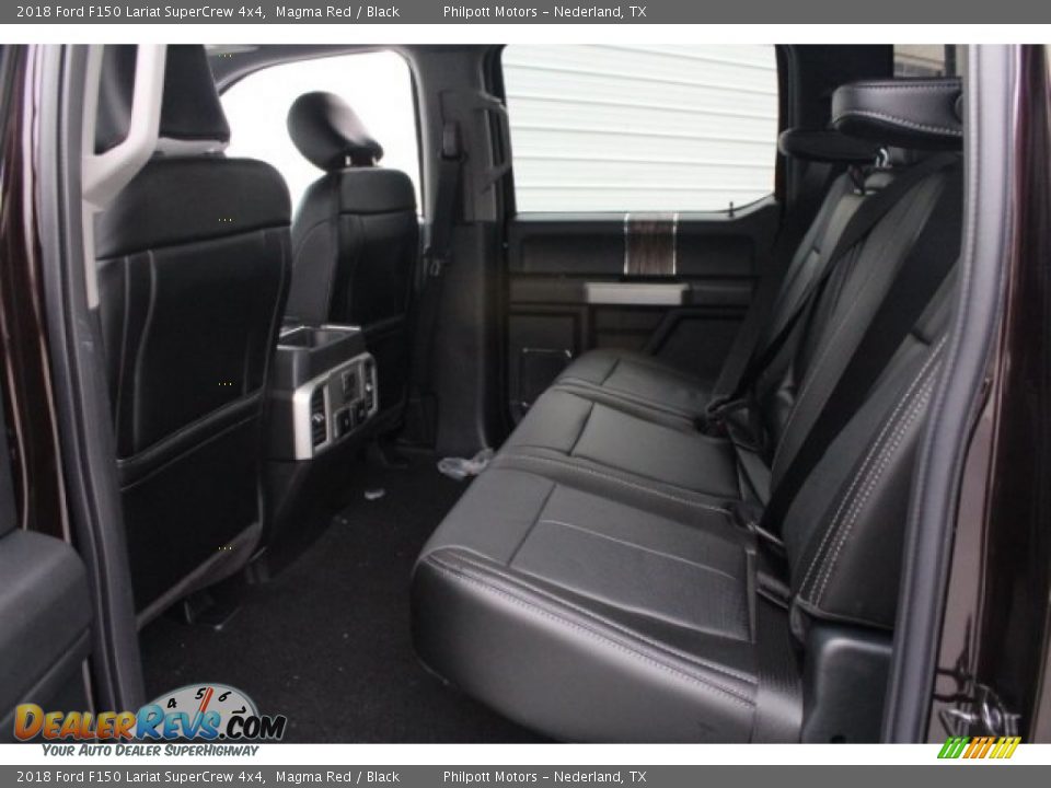 2018 Ford F150 Lariat SuperCrew 4x4 Magma Red / Black Photo #28