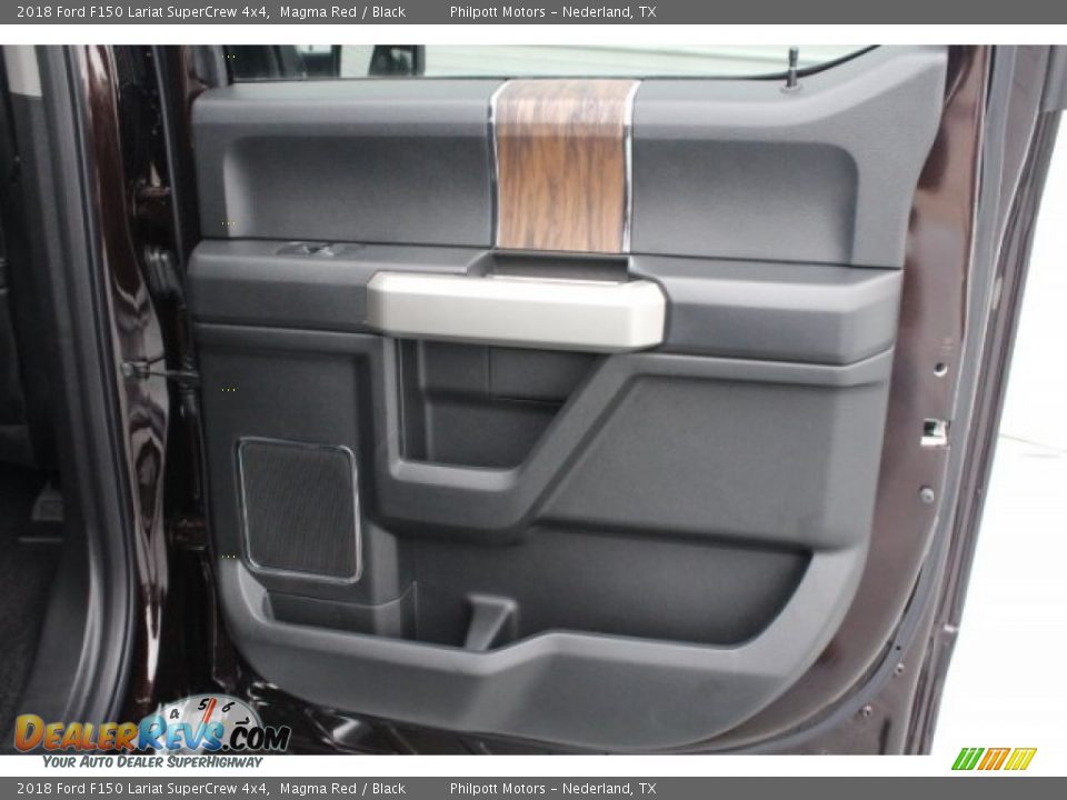 2018 Ford F150 Lariat SuperCrew 4x4 Magma Red / Black Photo #32