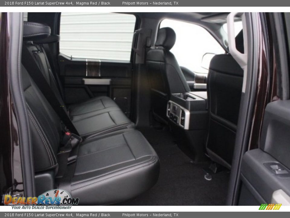 2018 Ford F150 Lariat SuperCrew 4x4 Magma Red / Black Photo #33