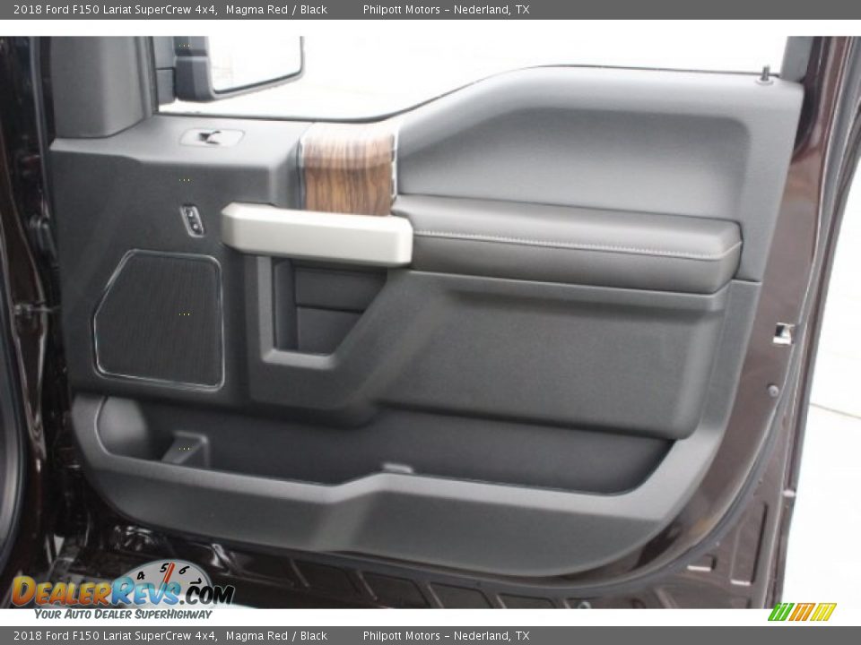 2018 Ford F150 Lariat SuperCrew 4x4 Magma Red / Black Photo #34