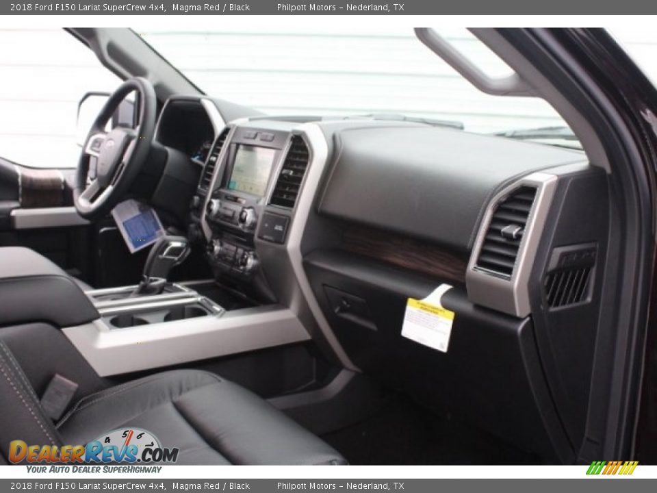 2018 Ford F150 Lariat SuperCrew 4x4 Magma Red / Black Photo #35