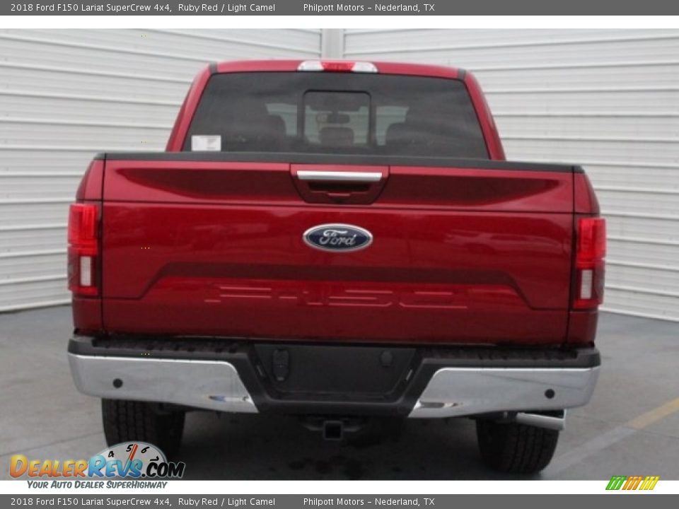 2018 Ford F150 Lariat SuperCrew 4x4 Ruby Red / Light Camel Photo #10