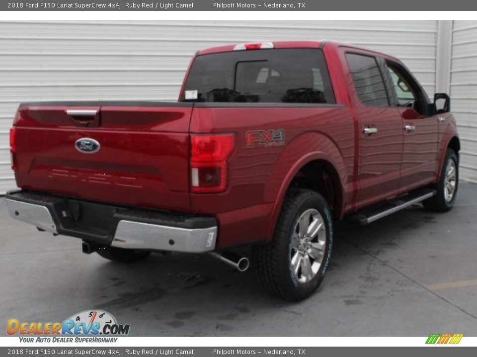 2018 Ford F150 Lariat SuperCrew 4x4 Ruby Red / Light Camel Photo #11
