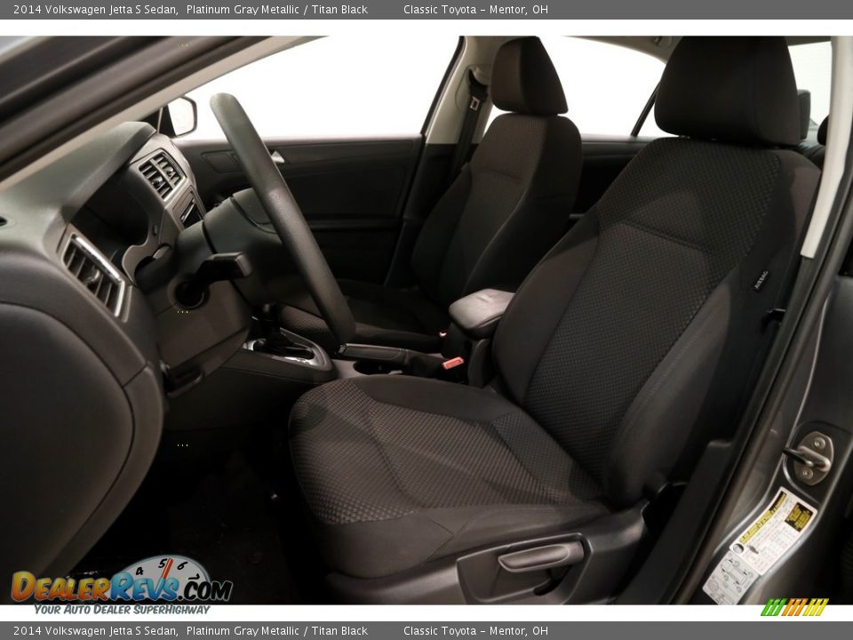 2014 Volkswagen Jetta S Sedan Platinum Gray Metallic / Titan Black Photo #5