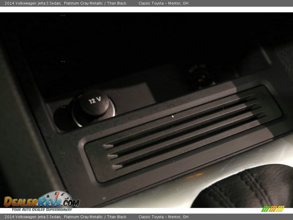 2014 Volkswagen Jetta S Sedan Platinum Gray Metallic / Titan Black Photo #9