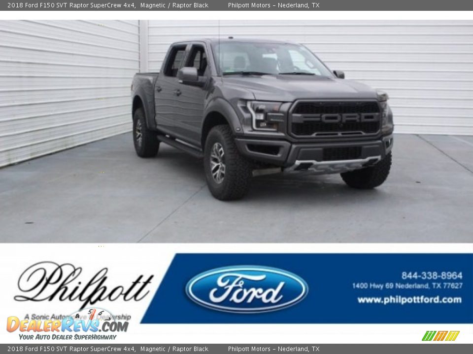 2018 Ford F150 SVT Raptor SuperCrew 4x4 Magnetic / Raptor Black Photo #1