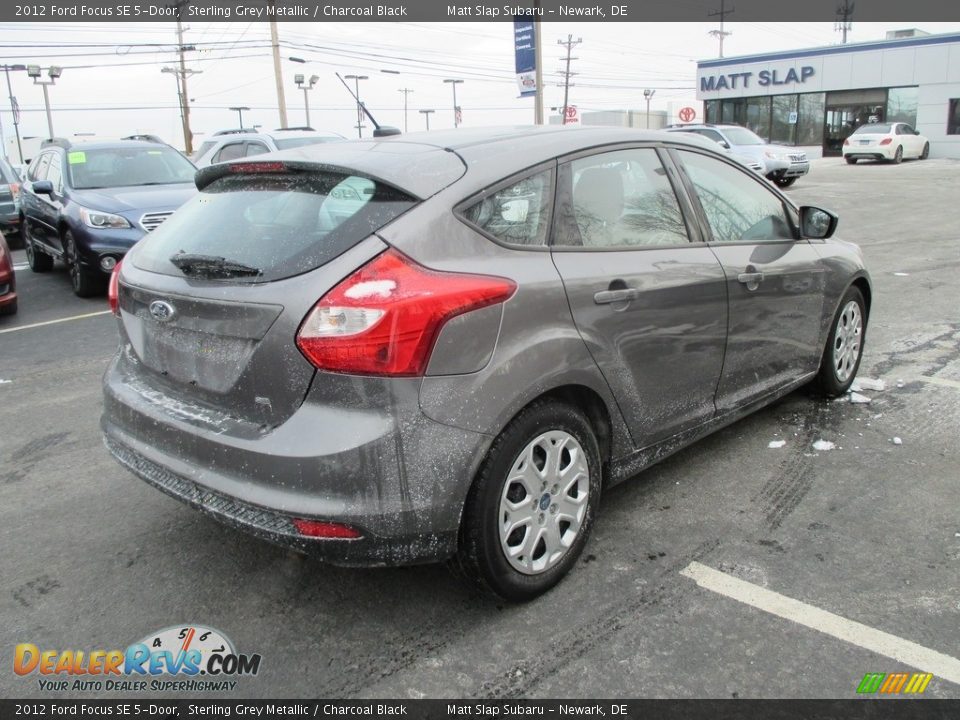 2012 Ford Focus SE 5-Door Sterling Grey Metallic / Charcoal Black Photo #6