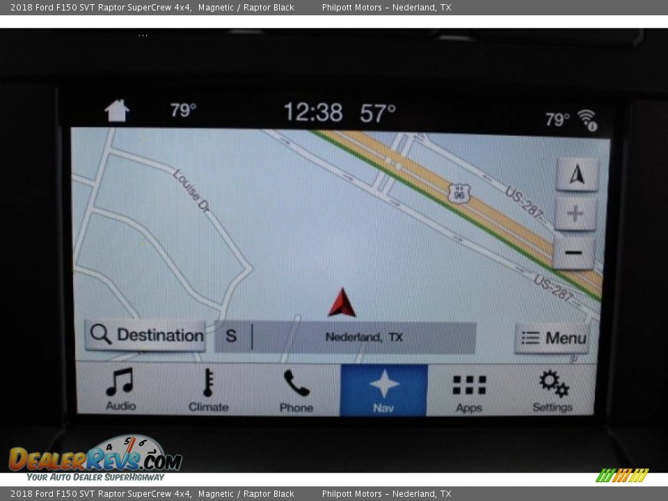 Navigation of 2018 Ford F150 SVT Raptor SuperCrew 4x4 Photo #17