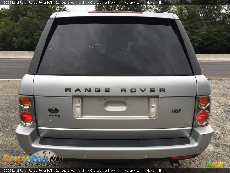 2003 Land Rover Range Rover HSE Zambezi Silver Metallic / Charcoal/Jet Black Photo #4
