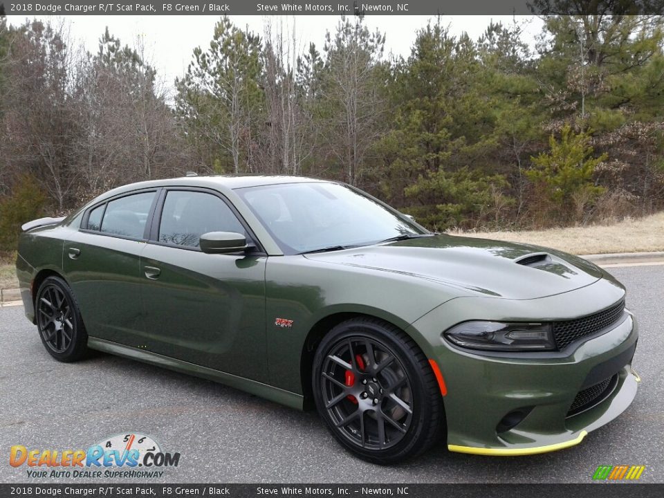 2018 Dodge Charger R/T Scat Pack F8 Green / Black Photo #4