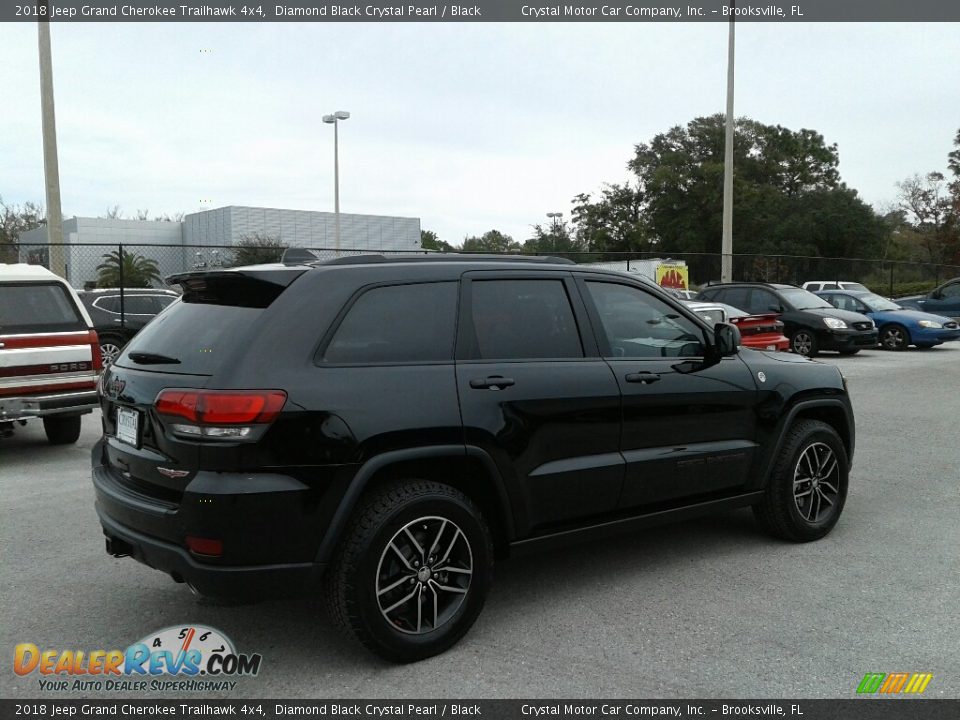 2018 Jeep Grand Cherokee Trailhawk 4x4 Diamond Black Crystal Pearl / Black Photo #7