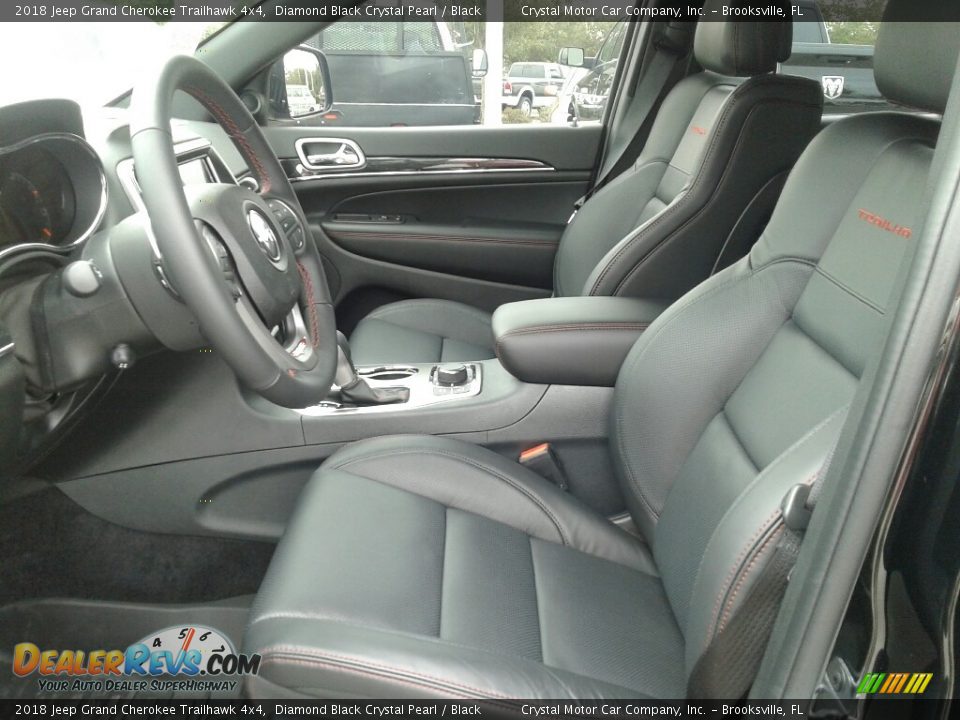 2018 Jeep Grand Cherokee Trailhawk 4x4 Diamond Black Crystal Pearl / Black Photo #9