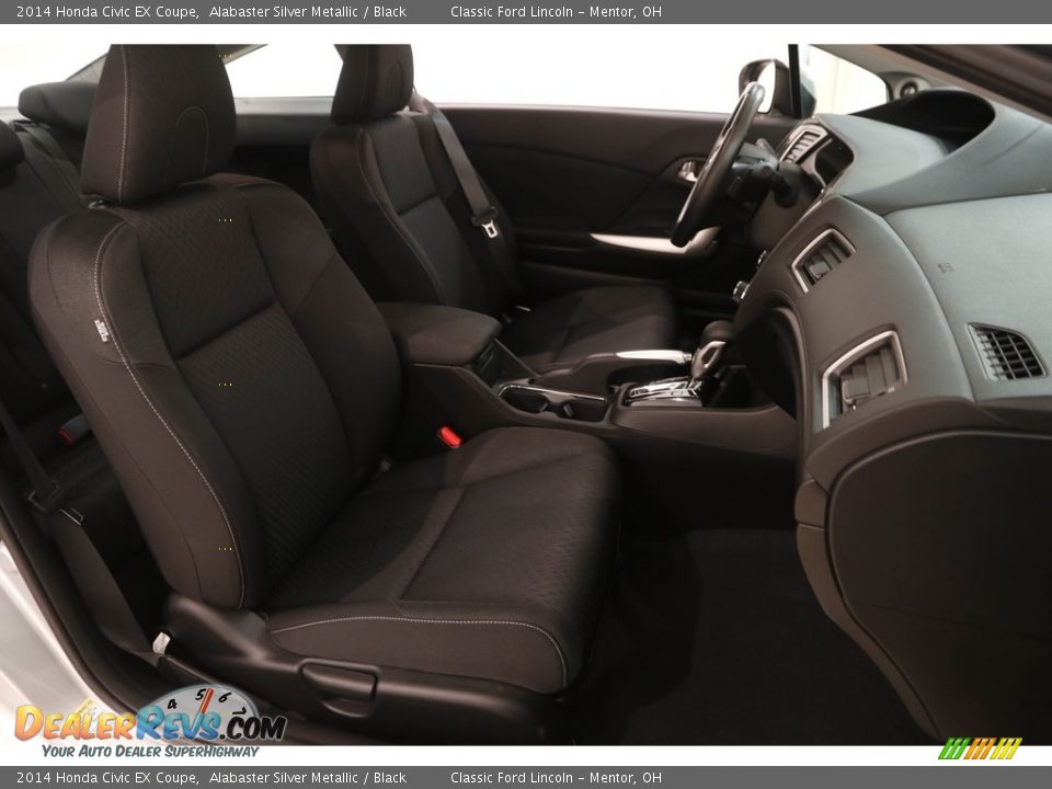 2014 Honda Civic EX Coupe Alabaster Silver Metallic / Black Photo #12