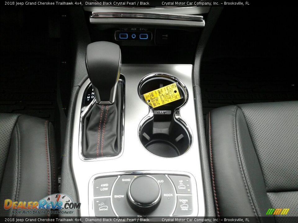2018 Jeep Grand Cherokee Trailhawk 4x4 Diamond Black Crystal Pearl / Black Photo #18
