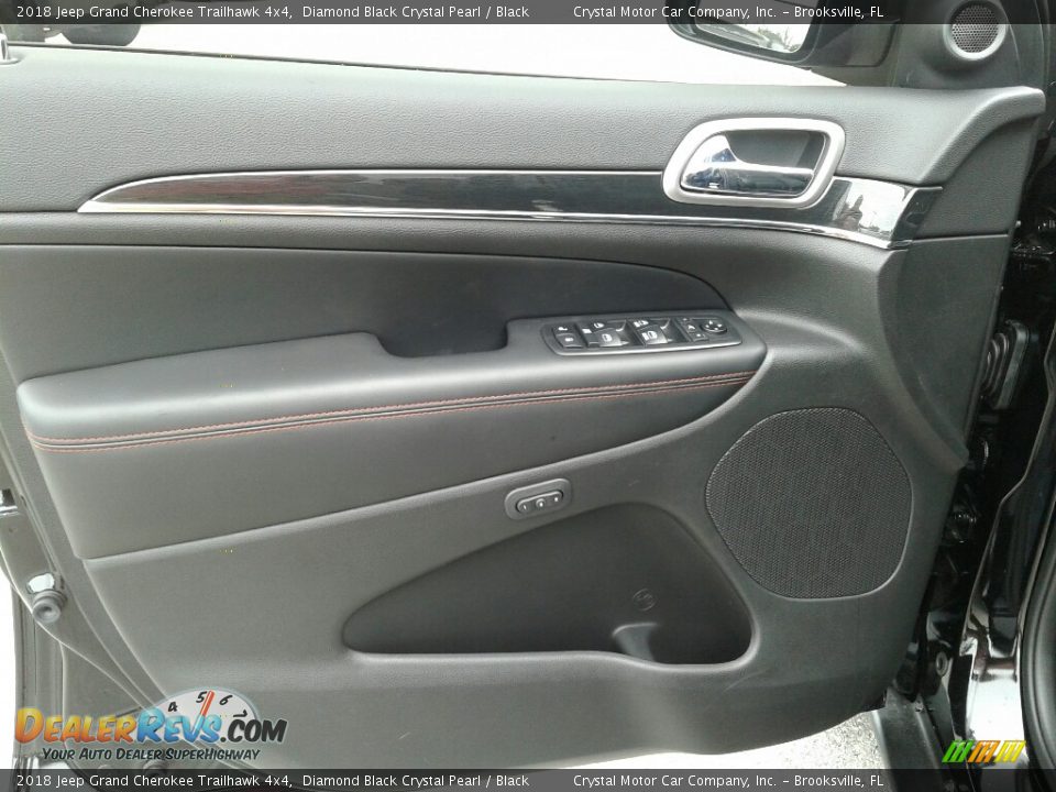 2018 Jeep Grand Cherokee Trailhawk 4x4 Diamond Black Crystal Pearl / Black Photo #19