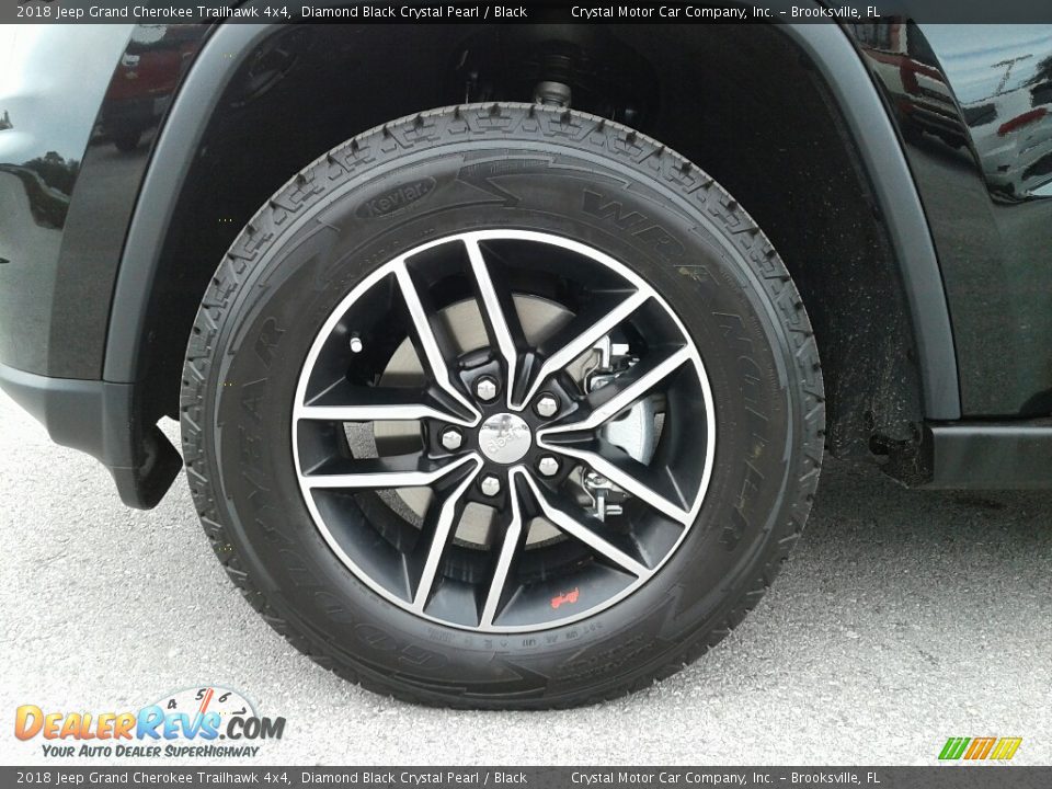 2018 Jeep Grand Cherokee Trailhawk 4x4 Diamond Black Crystal Pearl / Black Photo #23