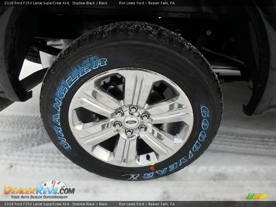 2018 Ford F150 Lariat SuperCrew 4x4 Shadow Black / Black Photo #2