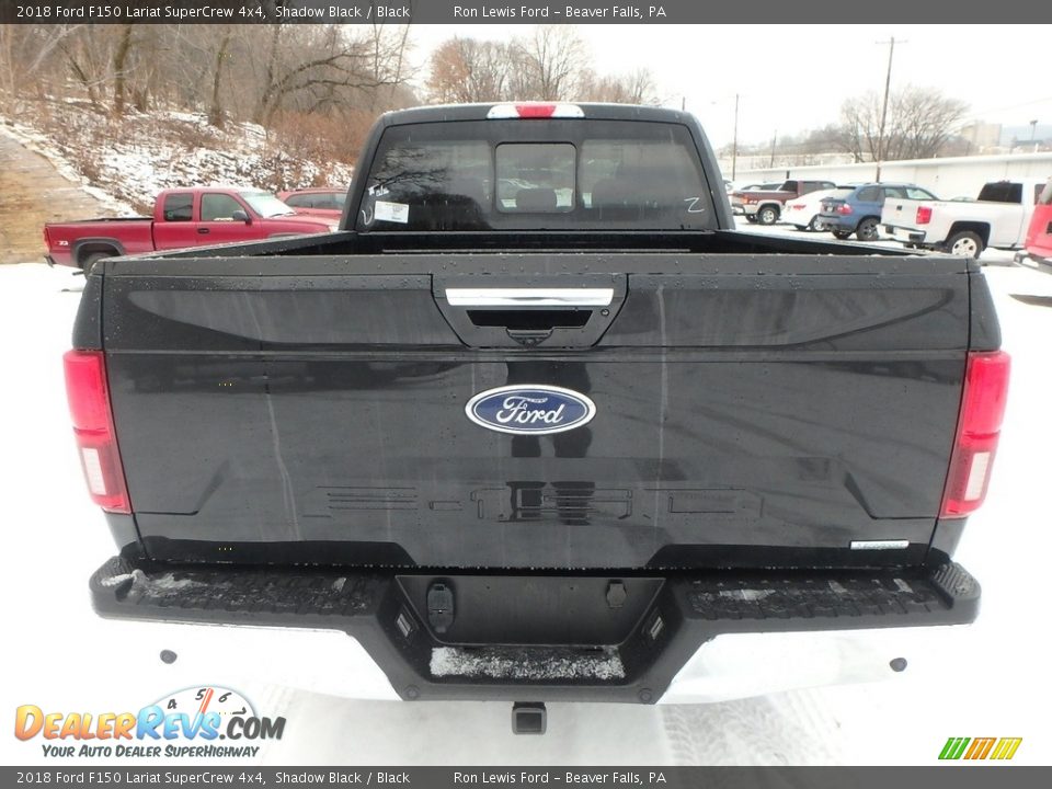 2018 Ford F150 Lariat SuperCrew 4x4 Shadow Black / Black Photo #4