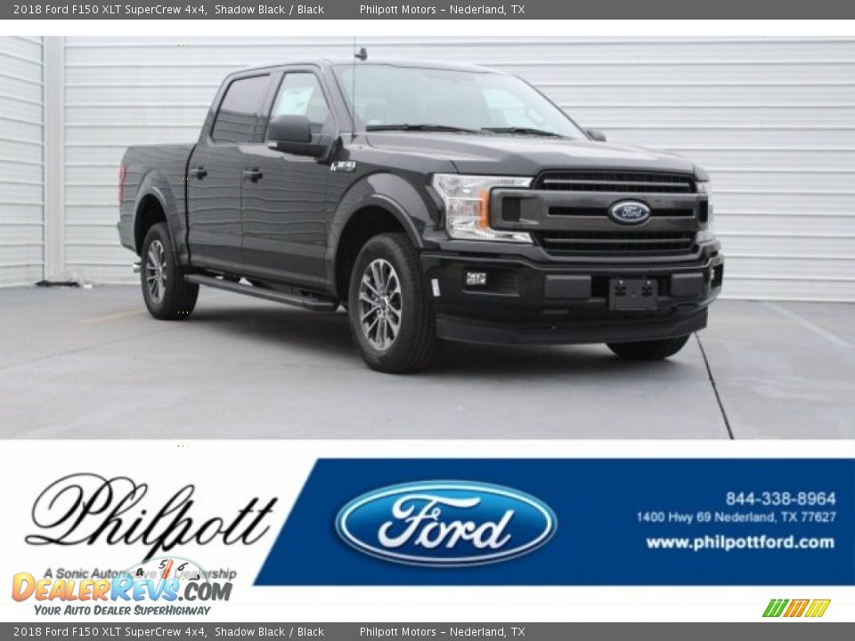 2018 Ford F150 XLT SuperCrew 4x4 Shadow Black / Black Photo #1