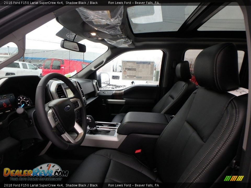 2018 Ford F150 Lariat SuperCrew 4x4 Shadow Black / Black Photo #10