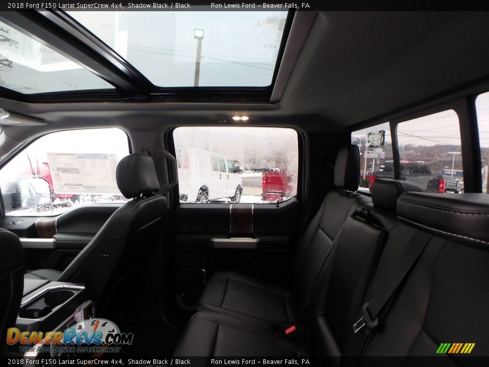 2018 Ford F150 Lariat SuperCrew 4x4 Shadow Black / Black Photo #11