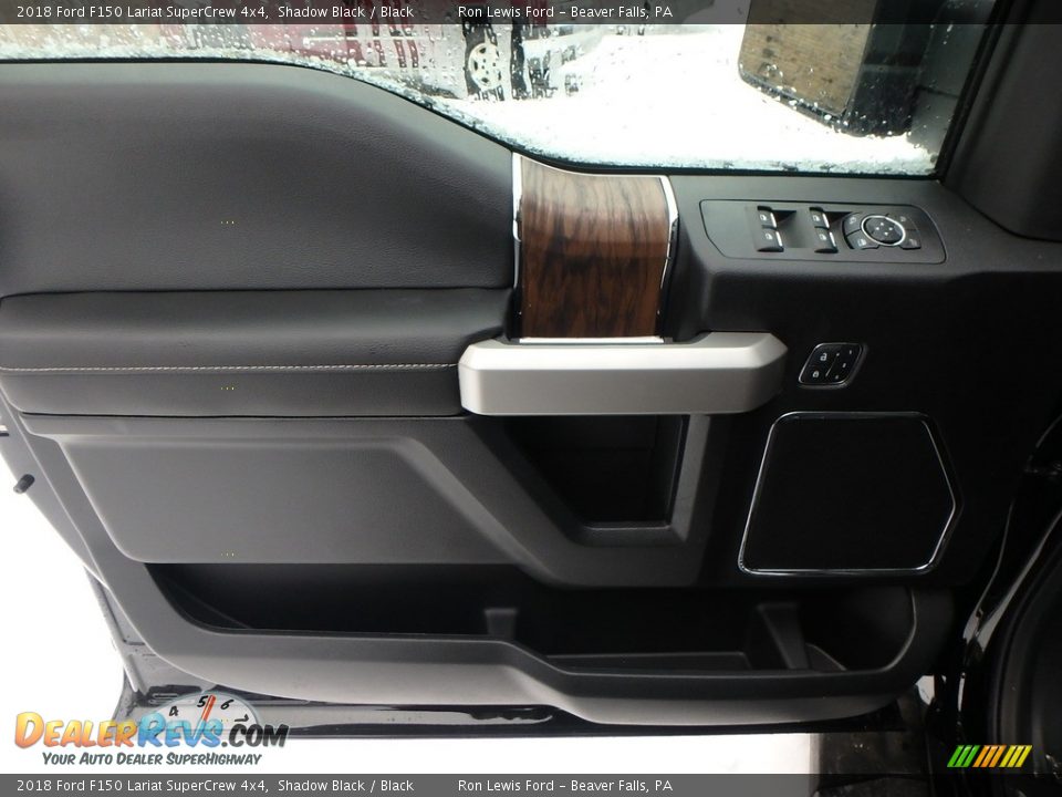 2018 Ford F150 Lariat SuperCrew 4x4 Shadow Black / Black Photo #13