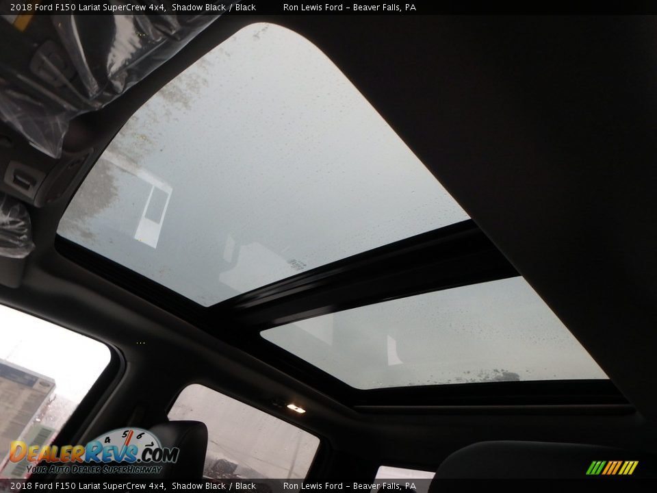 2018 Ford F150 Lariat SuperCrew 4x4 Shadow Black / Black Photo #15