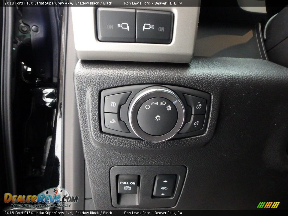2018 Ford F150 Lariat SuperCrew 4x4 Shadow Black / Black Photo #17