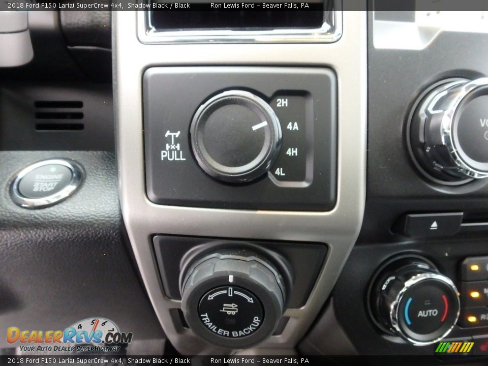 2018 Ford F150 Lariat SuperCrew 4x4 Shadow Black / Black Photo #18