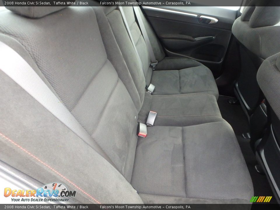 2008 Honda Civic Si Sedan Taffeta White / Black Photo #13