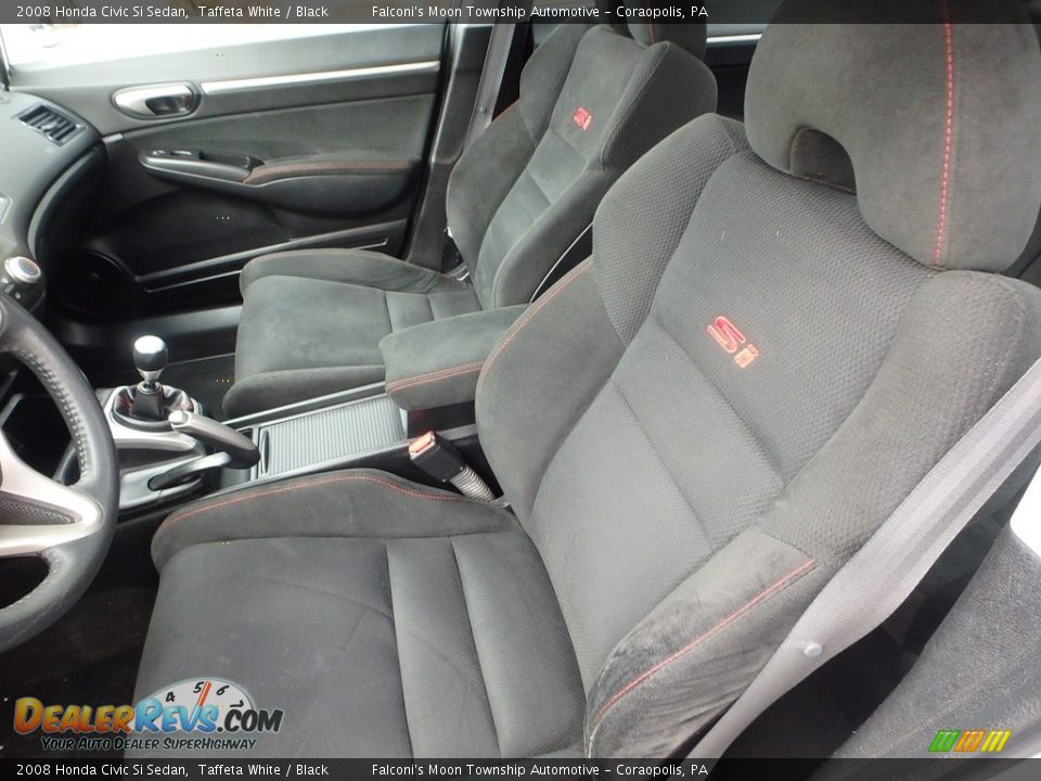 2008 Honda Civic Si Sedan Taffeta White / Black Photo #15