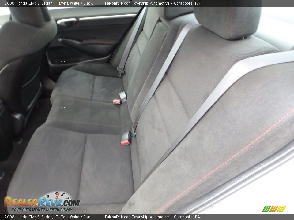2008 Honda Civic Si Sedan Taffeta White / Black Photo #16