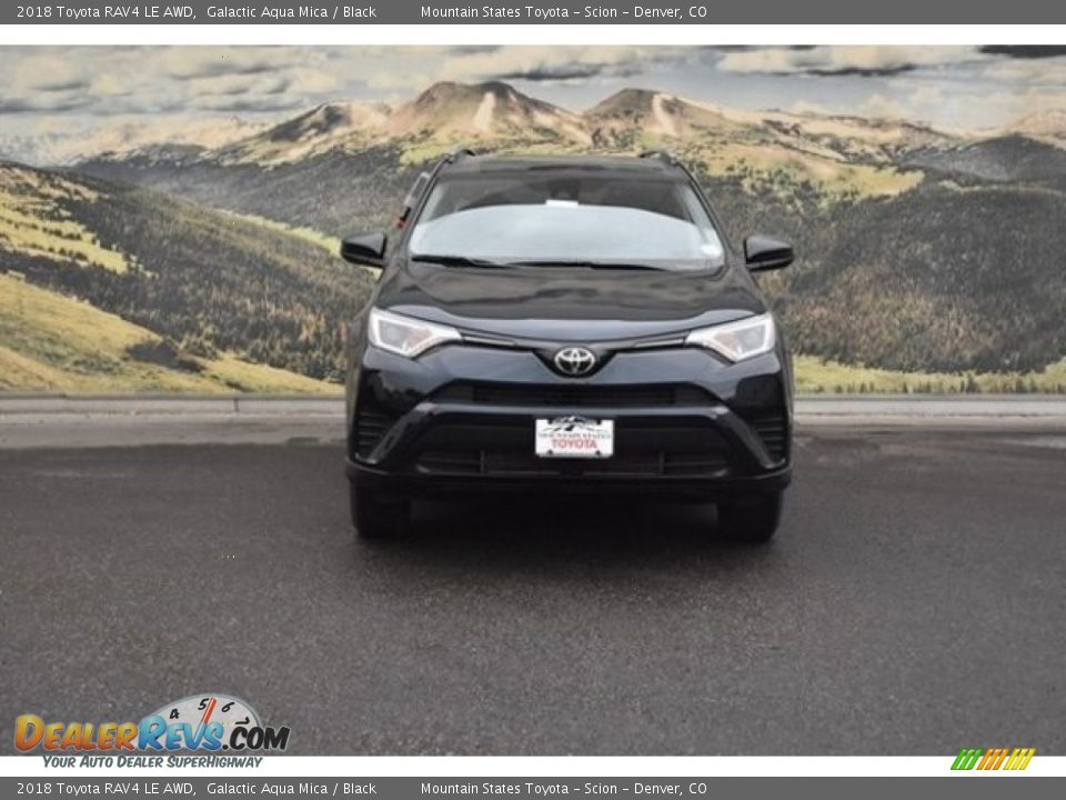 2018 Toyota RAV4 LE AWD Galactic Aqua Mica / Black Photo #2